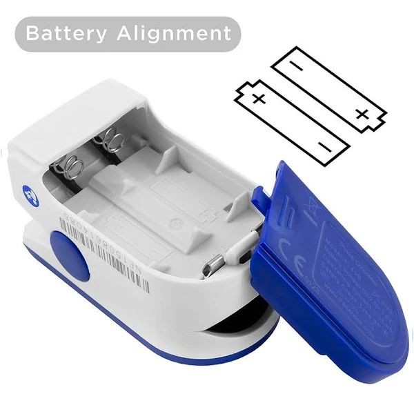 500BL Fingertip Pulse Oximeter Blood Oxygen Saturation Monitor Blue