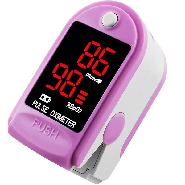 Finger Pulse Oximeter OxyWatch C20 Blood Oxygen Saturation SPO2 Monitor Pink