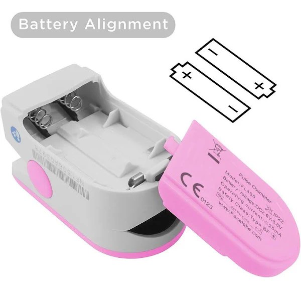 Finger Pulse Oximeter OxyWatch C20 Blood Oxygen Saturation SPO2 Monitor Pink