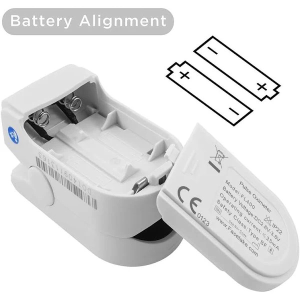 Finger Pulse Oximeter OxyWatch C20 Blood Oxygen Saturation SPO2 Monitor White