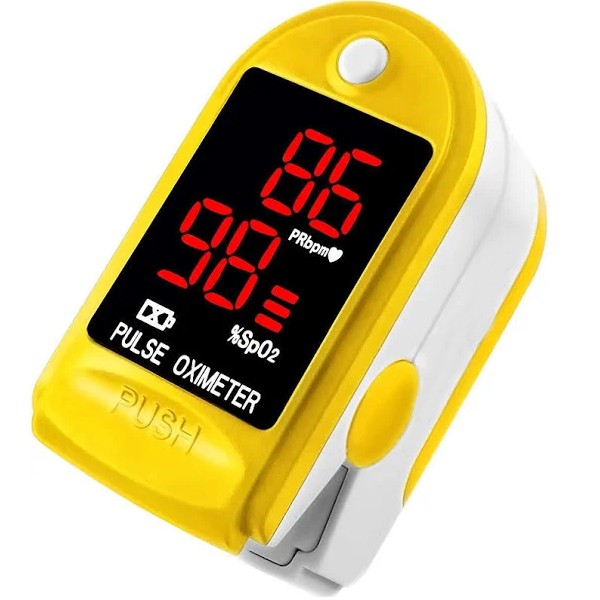Finger Pulse Oximeter OxyWatch C20 Blood Oxygen Saturation SPO2 Monitor Yellow