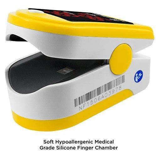 Finger Pulse Oximeter OxyWatch C20 Blood Oxygen Saturation SPO2 Monitor Yellow