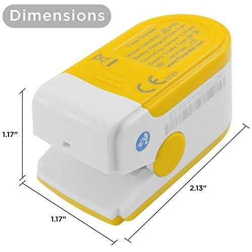 Finger Pulse Oximeter OxyWatch C20 Blood Oxygen Saturation SPO2 Monitor Yellow