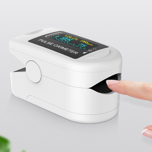 Fingertip Pulse Oximeter with Reversible Display, Carrying Case Oximeter