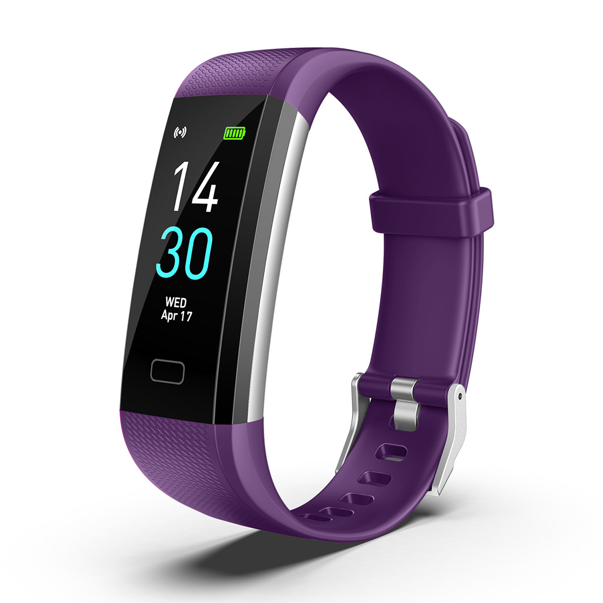 Smartwacth 4 - Activity Tracker with Heart Rate Monitor - Black/Blue/Purple/Pink/Green